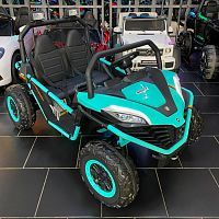 детский электромобиль m 4969 eblr-15(24v), bambi racer: двухместный, 320w, 10км/ч - бирюзовый - Raspashonka.ua