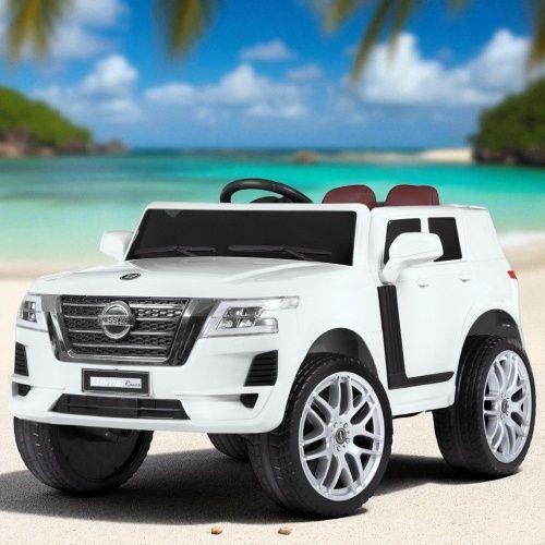 Картинка товара Детский электромобиль M 4837 EBLR-1, Nissan: 2.4G, 100W, EVA-колеса, Кожа - БЕЛЫЙ на Raspashonka.ua фото 2