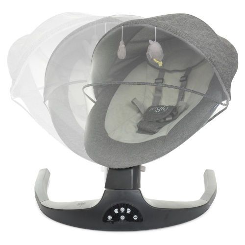 Картинка товара Детский укачивающий центр ME 1074 MYLA Gray Linen, 5 скоростей, Bluetooth, USB: СЕРЫЙ на Raspashonka.ua фото 4