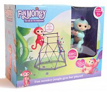 Фото анонса комплект fingerlings jungle gym playset + интерактивная обезьянка zoe (606206102) от интернет магазина Raspashonka.ua