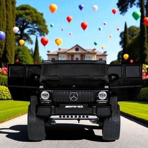 Дитячий електромобіль джип M 5818 EBLRS-2, Mercedes Maybah G650 MERCEDES чорний металік фото 5