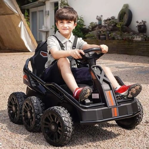 Детский электромобиль джип M 5765 EBLR-2 BAMBI RACER черный фото 2
