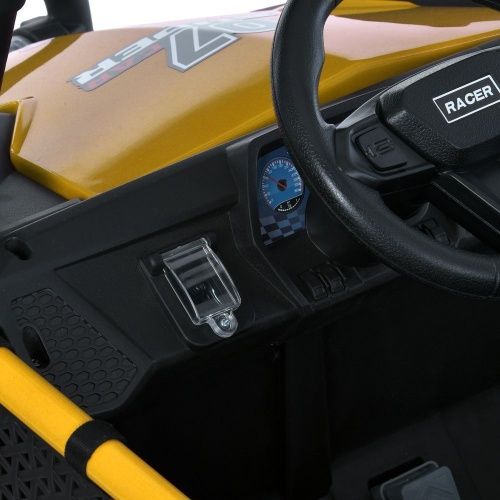 Зображення товару Двомісний дитячий джип М 6207 EBLR-6(24V): 180W / 8 км, 2x12V7AH, EVA, пульт 2,4 - ЖОВТИЙ на Raspashonka.ua фото 4