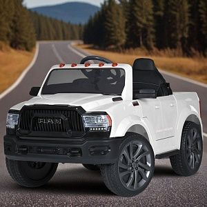 Детский электромобиль джип M 5766 EBLR-1 DODGE RAM, BAMBI RACER: 70W, 8 км/ч, 12V 10А - БЕЛЫЙ