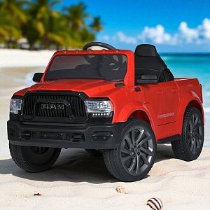 Детский электромобиль джип M 5766 EBLR-3 DODGE RAM, BAMBI RACER: 70W, 8 км/ч, 12V 10А - КРАСНЫЙ