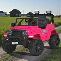 Фото анонса детский электромобиль jeep m 6289 eblr-8, bambi racer: 12v 7a, 90w, 8 км/ч - розовый от интернет магазина Raspashonka.ua