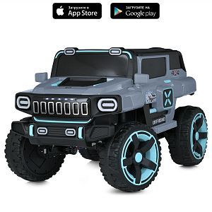 Детский электромобиль джип M 5833 EBLR-1 BAMBI RACER: 180W, 6 км/ч, 12V 12А - СЕРЫЙ