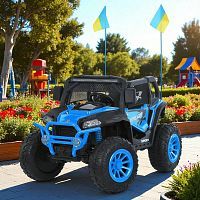 Фото анонса детский электромобиль m 6131 eblr-4(24v) bambi racer: пульт 2,4g, 180w, 24v 8а,  10 км/ч - синий от интернет магазина Raspashonka.ua
