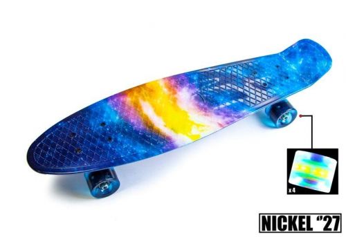 Картинка товара Penny Board Nickel 27" "Universe" - Светящиеся колёса! (776052827) на Raspashonka.ua фото 2