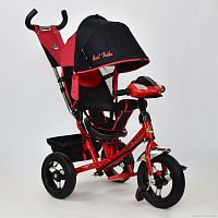 Фото анонса детский 3-х колесный велосипед best trike 7700 в - 6340: надувные колеса, поворотное сиденье, фара - красный от интернет магазина Raspashonka.ua