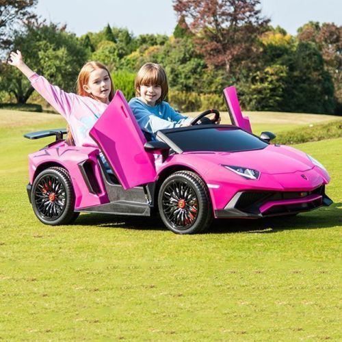 Детский электромобиль A8803 PINK LAMBORGHINI розовый  фото 4