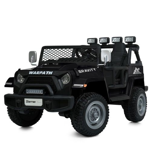 Картинка товара Детский электромобиль M 6108 EBLR-2(24V) BAMBI RACER: двухместный, 24V 7A, 4x90W, кожа - ЧЕРНЫЙ на Raspashonka.ua фото 13