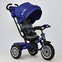 Фото анонса детский 3-х колесный велосипед best trike 6188 в - 8340: надувные колеса, фара, кожаный бампер - синий от интернет магазина Raspashonka.ua
