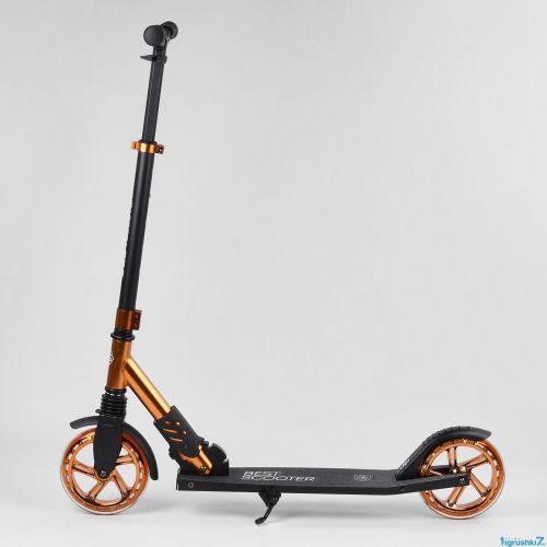 Картинка товара Самокат Best Scooter S-40388 (2) колеса PU, d колес - 180мм, 1 амортизатор передний, ЧЁРНЫЙ на Raspashonka.ua фото 4