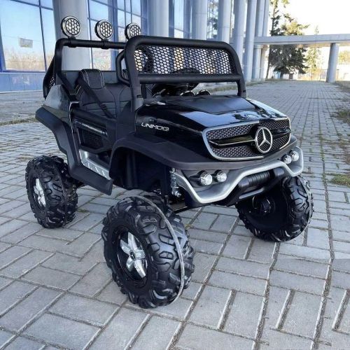 Картинка товара Детский электромобиль Mercedes Unimog: 4х35W, 2.4G, EVA, кожа, ЧЕРНЫЙ (PA.JL199.CZ) на Raspashonka.ua фото 2