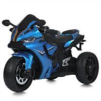 Фото анонса детский мотоцикл m 5823 els-4 bambi racer: 12v 5a, 2х35w, 8км/ч, eva, кожа - голубой от интернет магазина Raspashonka.ua