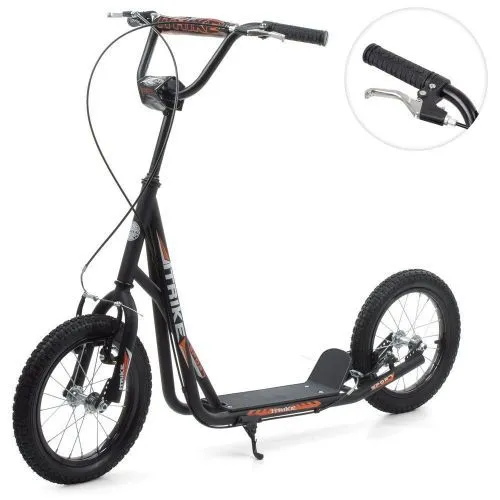 Картинка товара Самокат  iTrike SR 2-045-1-B: резиновые колеса 14 дюймов, ЧЕРНЫЙ на Raspashonka.ua фото 2