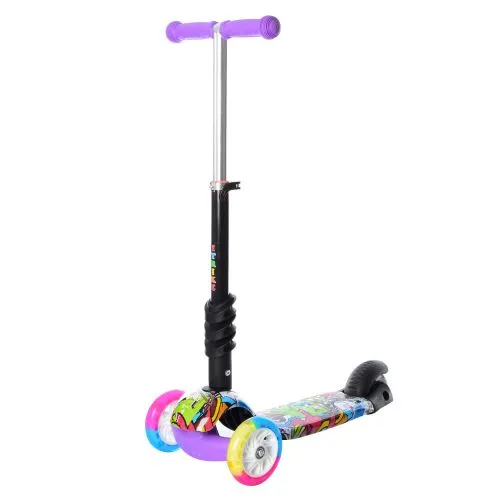 Картинка товара Самокат MAXI iTrike  JR 3-054-C: 6 цветов, светящиеся колеса на Raspashonka.ua фото 7