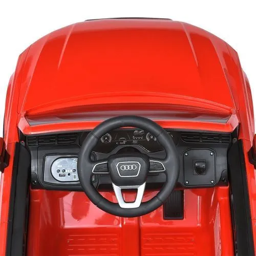 Детский электромобиль джип M 5796 EBLRS-3 AUDI бордовый фото 11