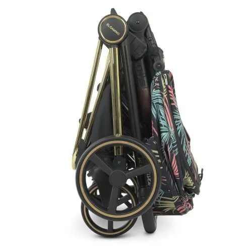 Картинка товара Коляска универсальная EL CAMINO 2в1 ME 1091-G PERSONA Black Pink Palm - РОЗОВЫЕ ЛИСТЬЯ на Raspashonka.ua фото 26