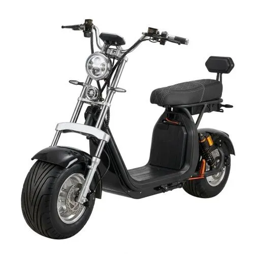 Картинка товара Молодежный электроскутер CITYCOCO X10: 2000W 60V 20Ah, до 200 кг, скорость 55 км/ч - ЧЕРНЫЙ на Raspashonka.ua фото 13