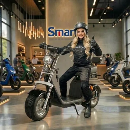 Картинка товара Электроскутер CITYCOCO X10: 2000W, батарея 60V 40Ah, скорость до 55 км/ч - BLACK на Raspashonka.ua фото 7