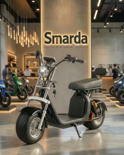 Картинка товара Молодежный электроскутер CITYCOCO X10: 2000W 60V 20Ah, до 200 кг, скорость 55 км/ч - ЧЕРНЫЙ на Raspashonka.ua фото 8