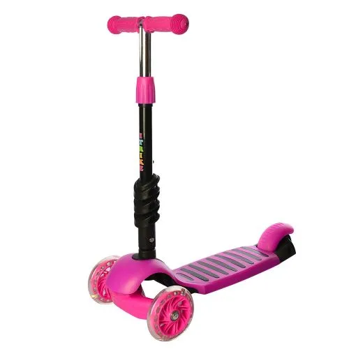Картинка товара Самокат MAXI iTrike JR 3-026-P: РОЗОВЫЙ, светящиеся колеса на Raspashonka.ua фото 3