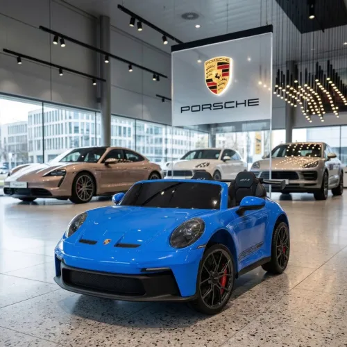 Детский электромобиль PORSCHE 911 GT3, M 6111 EBLR-4(24V) PORSCHE синий  фото 2