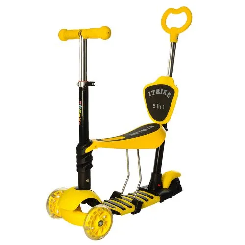 Картинка товара Самокат MAXI iTrike JR 3-026-K: 6 цветов, светящиеся колеса на Raspashonka.ua фото 3