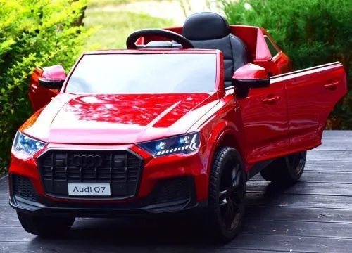 Детский электромобиль джип M 5796 EBLRS-3 AUDI бордовый фото 3