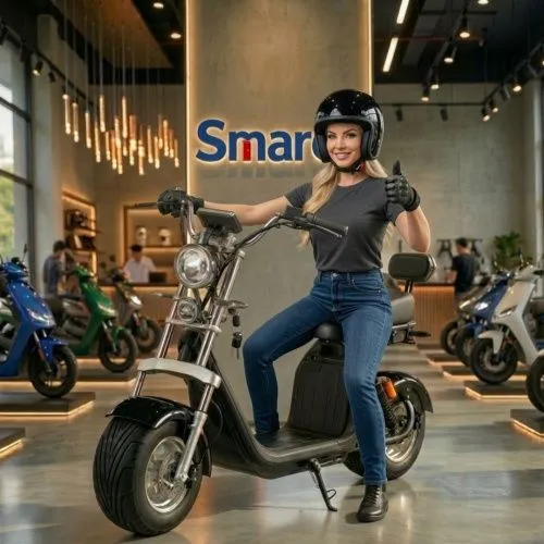 Картинка товара Молодежный электроскутер CITYCOCO X10: 2000W 60V 20Ah, до 200 кг, скорость 55 км/ч - ЧЕРНЫЙ на Raspashonka.ua фото 5