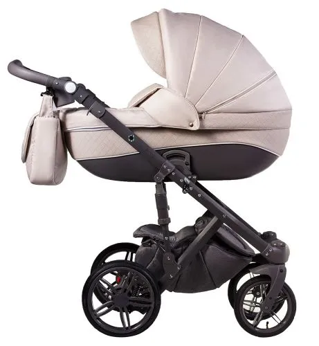 Картинка товара Детская коляска Adamex Prince кожа X-19 622203: БЕЖЕВАЯ на Raspashonka.ua фото 3