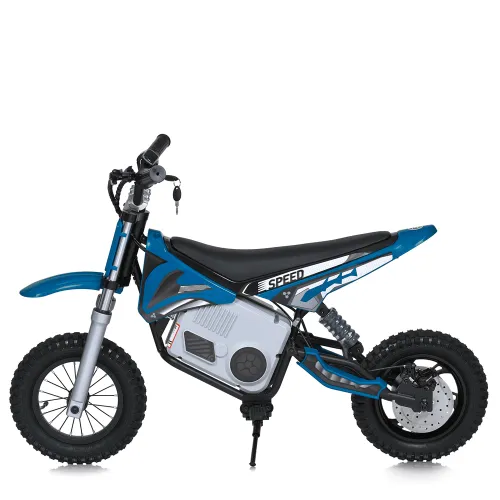 Детский мотоцикл M 5776 AL-4(24V) BAMBI RACER синий фото 4