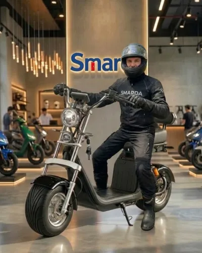 Картинка товара Электроскутер CITYCOCO X10: 2000W 60V 20Ah, Скорость 55 км/ч - BLACK на Raspashonka.ua фото 15