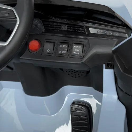 Детский электромобиль джип M 4806 EBLR-4 AUDI голубой фото 7