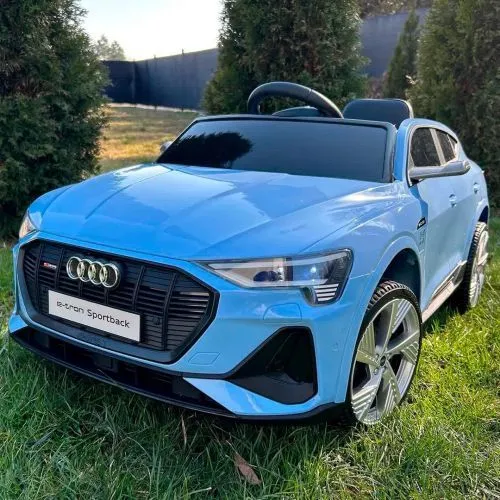 Детский электромобиль джип M 4806 EBLR-4 AUDI голубой фото 2