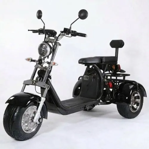 Картинка товара Электроскутер 3-х колесный CITYCOCO SMD-302: 2000W 60V 40Ah, скорость 45 км/ч - BLACK на Raspashonka.ua фото 9