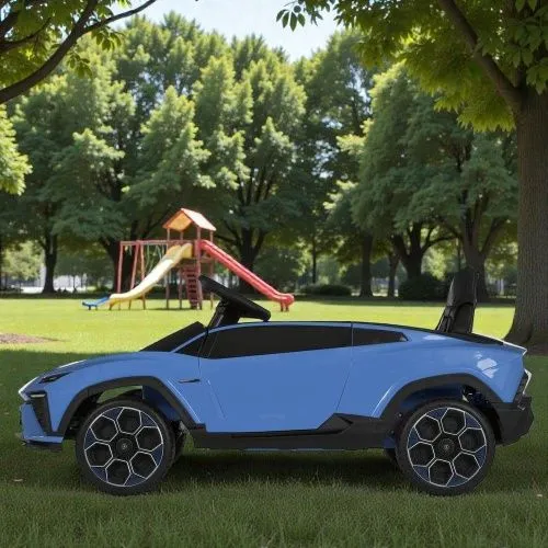 Детский электромобиль M 6293 EBLR-4 LAMBORGHINI голубой  фото 5