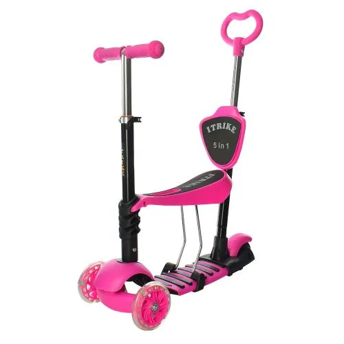 Картинка товара Самокат MAXI iTrike JR 3-026-K: 6 цветов, светящиеся колеса на Raspashonka.ua фото 7