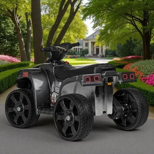 Картинка товара Детский квадроцикл M 3893 ELM-19:20W, EVA, кожа - ЧЕРНЫЙ на Raspashonka.ua фото 3