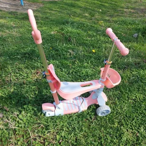 Картинка товара Самокат Scooter Smart 5в1, колёса PU со светом: РОЗОВЫЙ (1086921724) на Raspashonka.ua фото 4