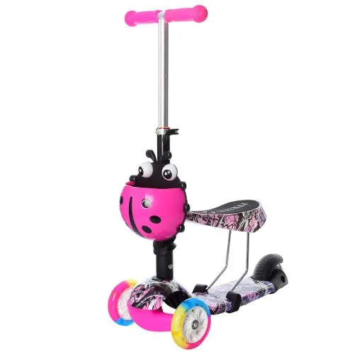 Картинка товара Самокат MAXI iTrike  JR 3-054-C: 6 цветов, светящиеся колеса на Raspashonka.ua фото 5