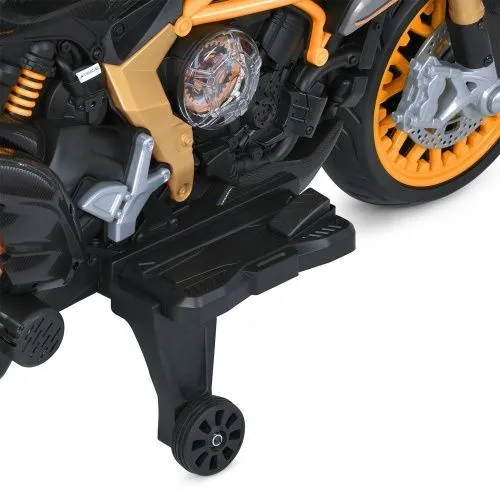 Картинка товара Детский мотоцикл M 5827 EL-7-11, Bambi Racer: 12V 12A, 90W, 7км/ч, EVA, кожа - СЕРО-ОРАНЖЕВЫЙ на Raspashonka.ua фото 7