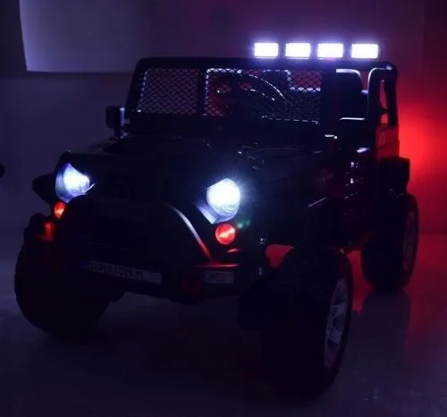 Детский электромобиль джип XMX 617 BLACK JEEP черный фото 7