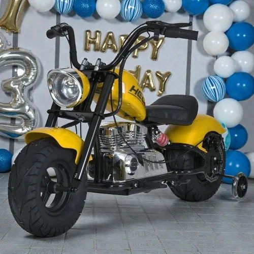 Картинка товара Мотоцикл BAMBI RACER M 6016 AL-6(36V): 36V, 350W, до 20 км/ч - ЖЕЛТЫЙ на Raspashonka.ua фото 17