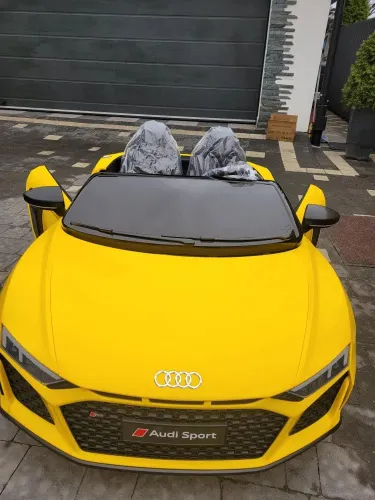Детский электромобиль М 6152(24V) AL-6 AUDI R8 SPYDER желтый фото 5
