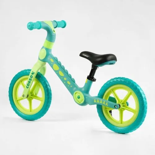 Картинка товара Беговел, велобег CORSO CS-12530, нейлоновая рама и вилка, колесо 12" EVA (ПЕНА) - БИРЮЗОВЫЙ (140182) на Raspashonka.ua фото 6