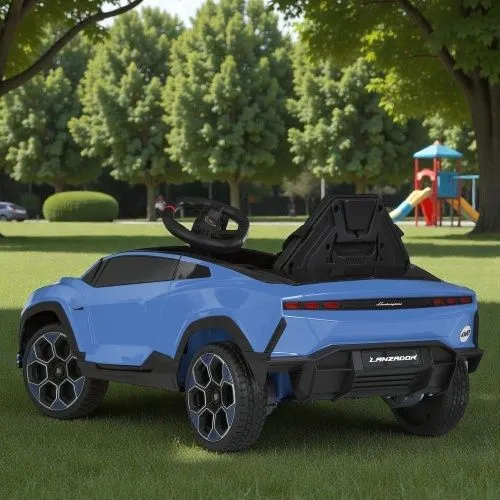 Детский электромобиль M 6293 EBLR-4 LAMBORGHINI голубой  фото 4