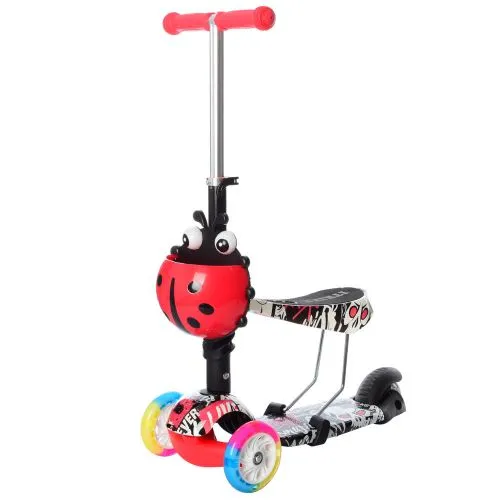 Картинка товара Самокат MAXI iTrike  JR 3-054-C: 6 цветов, светящиеся колеса на Raspashonka.ua фото 3